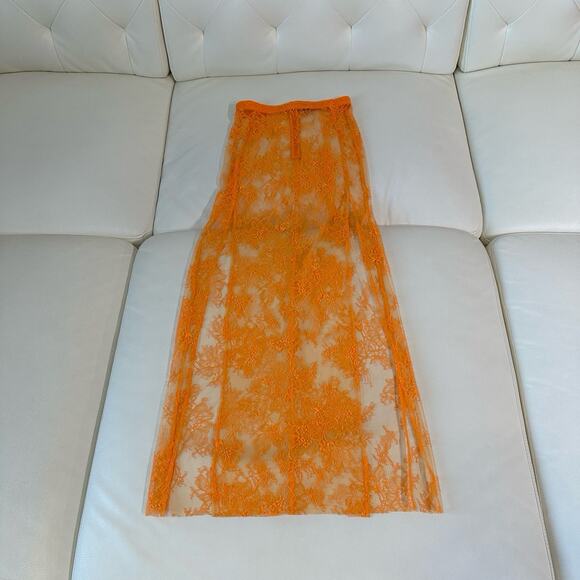 Michael Costello Dresses & Skirts - Michael Costello x Revolve Ophelia Maxi Skirt in Orange